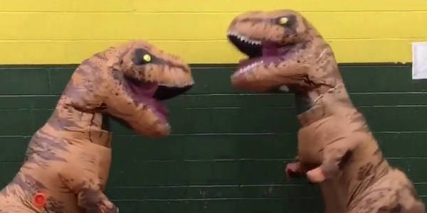 Using Hilarious Dinosaur Video Clips to Motivate Speech Therapy Students